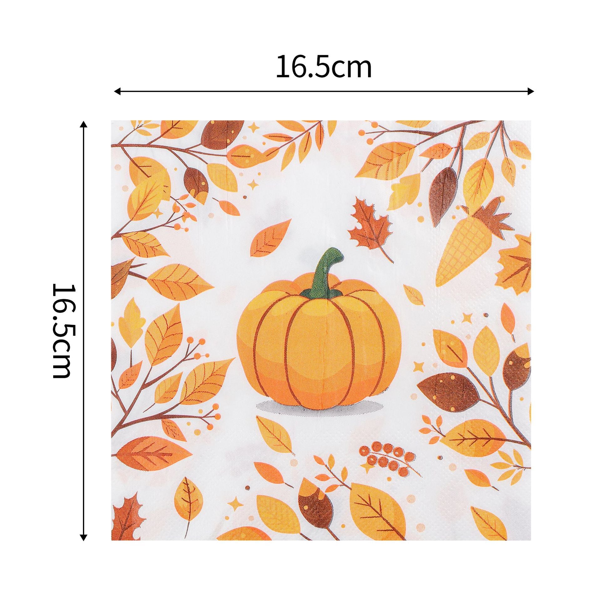 33x33 Thanksgiving Paper Napkins Printed Paper Napkins Costom for Party HL50NP03-2